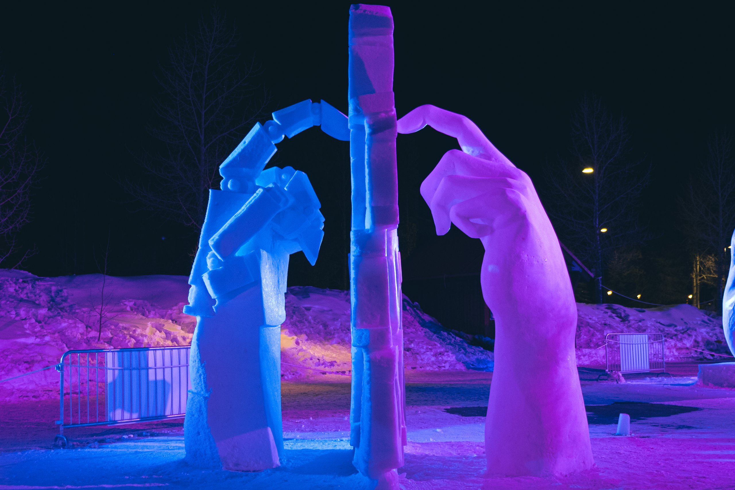 Snow Sculptures photograph by Craig Goodwin
